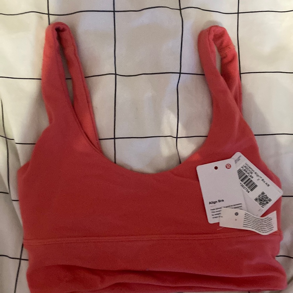lululemon align bra pale raspberry size 2 A/B cup
